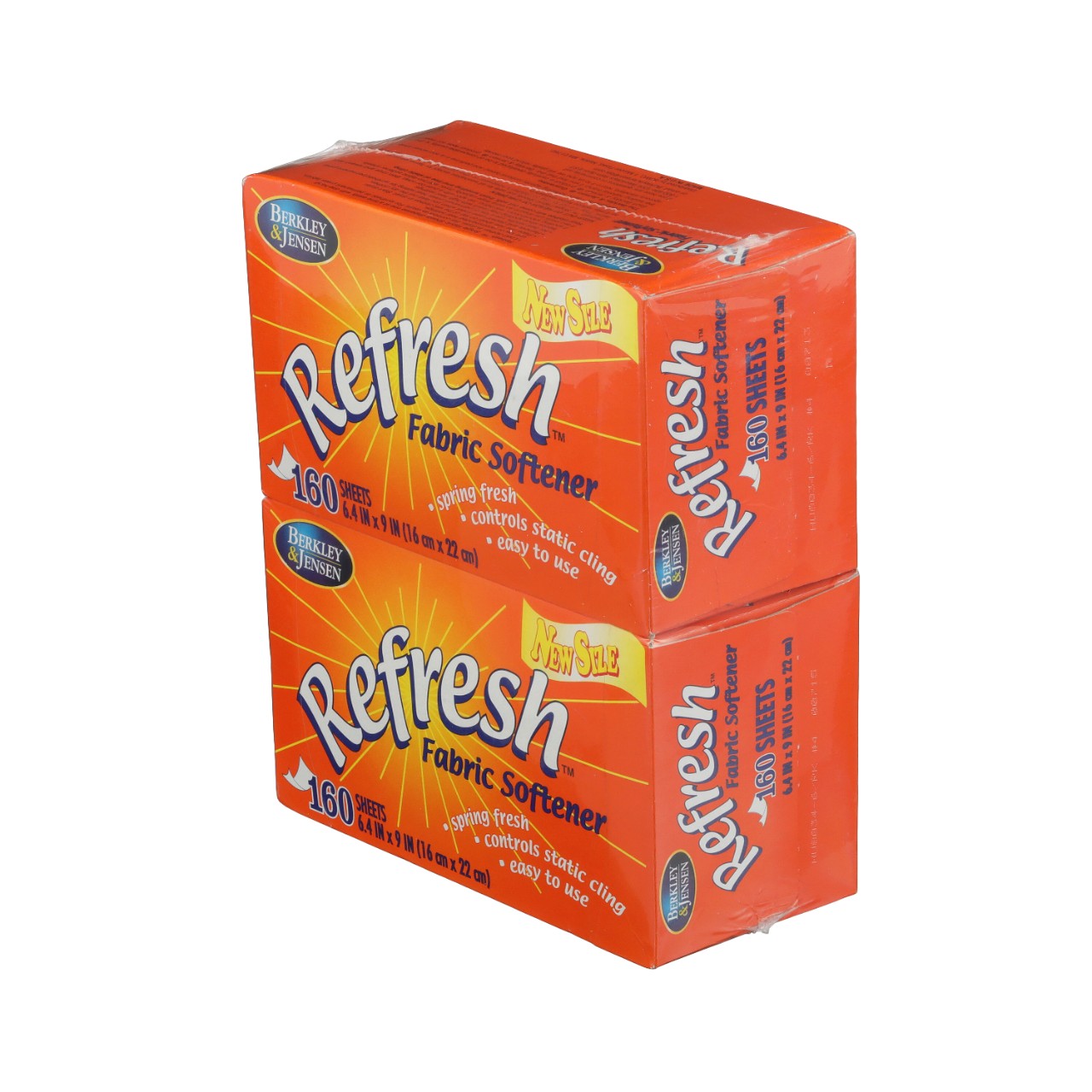 Two-pack of Refresh fabric softener boxes